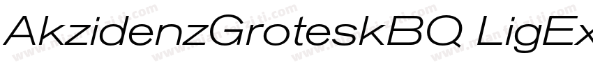 AkzidenzGroteskBQ LigExt字体转换